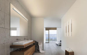 Contemporary wall light / for bathrooms / aluminum / LED